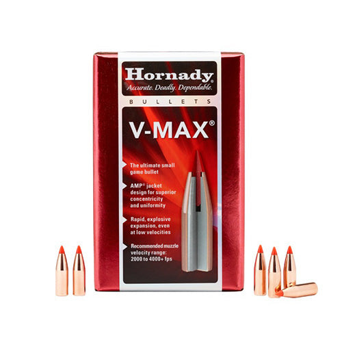 Hornady 22 Cal .224 50gr V-Max 100pk