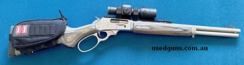 Priced to sell 45/70 govt laminated stainless. Only 5 rounds through when purchased, No marks no issues  incl pro hunter red dot scope Transfer at buyers cost