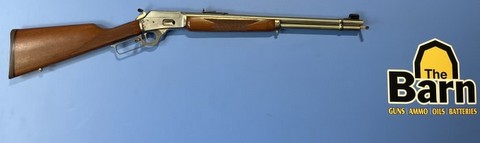 JM Marlin 1894 44 Mag, walnut stainless. Has open sights. Few very minor marks on the stock, and is iverall in very good condition. Near excellent condition if 