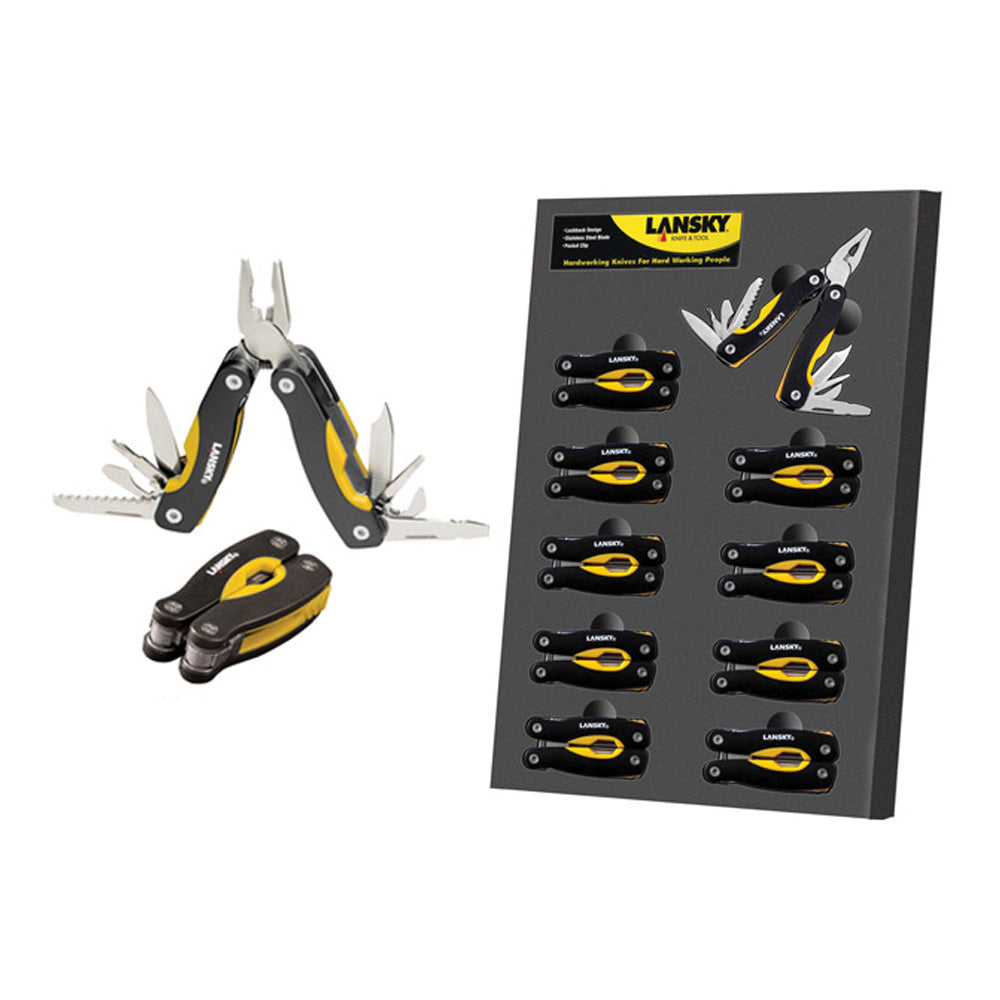 Lansky Mini Multi Tools Card Display Of 10