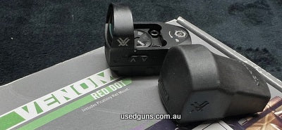 As new in the box Vortex Venom red dot with 3MOA dot and picatinny rail mount. $15 post Australia Wide.