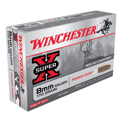 WINCHESTER SUPER X 8MM MAUSER 170GR PP