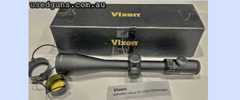 Japan quality made Vixen Scope. 30mm tube and only lightly used. Red dot illuminated, great scope in low light and competes with offers twice the cost, Only sel