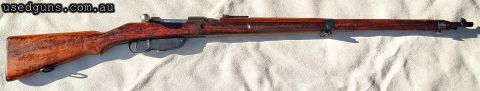 Excellent 1916 Steyr M95 Straight Pull Long Rifle. This WW1 veteran was in cosmoline when I received it and has since been cleaned to find bluing and rifling in