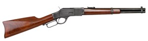CIMARRON
MODEL 1873 TRAPPER
357 MAGNUM
8 SHOT
16" ROUND BARREL
DEEP GLOSS BLUED FINISH
WALNUT STOCK & FOREND

NEW $2790