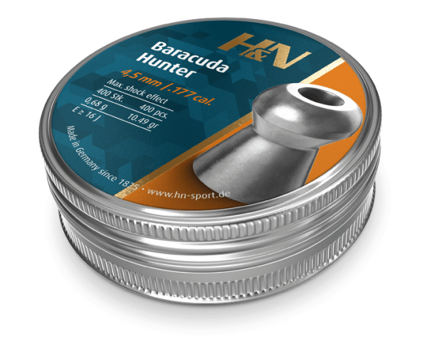 H&N BARACUDA HUNTER .177 PELLETS 10.34GR (PER 400)