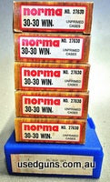 100 new Norma 30-30 cases plus simplex 2 die set. Buyer to pay freight.