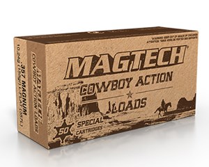 MAGTECH
MAG357L
COWBOY ACTION LOAD
357 MAGNUM, 158GR, LEAD FN
AMMUNITION

SPECIAL
$37.90 /PER 50
$379 /PER 500
$699 /PER 1000
