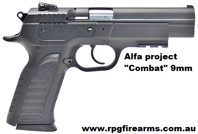 ALFA-PROJECT "COMBAT" 9mm NEW An all new high quality entry and advanced 
level semi auto.