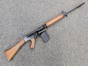LITHGOW
SLR L1A1
308WIN
20 SHOT
SEMI AUTO
CATEGORY D
ORIGINAL TIMBER STOCK SET
MANUFACTURED 1984
#AD8400266

EXC+ $5990 NFD
UN-BONDED CATEGORY D RIFLE
NO AG PERMIT REQUIRED FOR PURCHASE