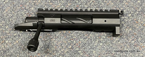 Brand new in box Ultimatum U300 action in 308W. Spiral fluted bolt. Enlarged bolt knob. 3 lug. Incredibly smooth and rugged action. Perfect choice for that prec
