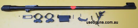 Ref No: AA050BK. Brno Mod 2E Barrel and Parts in very good condition. Bore 9/10. P&H $30.00. You must send a copy of your Cat A Firearms License. In some States