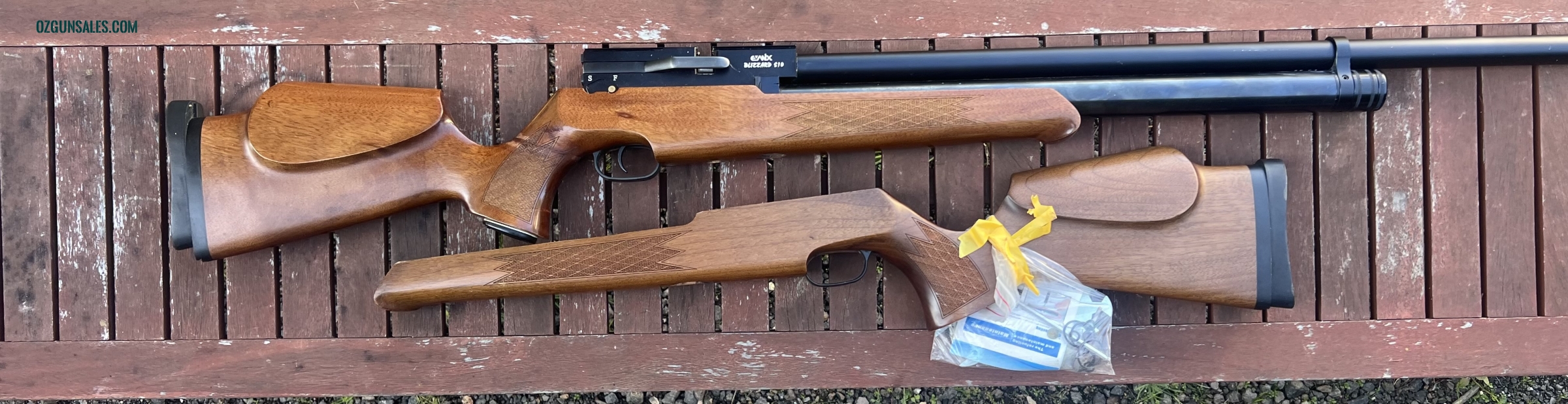 Evanx Blizzard, left and right hand stock