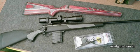 Weatherby Vanguard with a nice scope. Selling because I‚Äö√Ñ√¥m not using it enough and need to make room. Comes with 10 round mag and original mag plate for in
