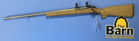 Remington 700 6mm BR in left hand. In very good condition. Has Madco 1/12 twist barrel with neck turned chamber. Has Sako extractor and 3 lever trigger. Comes w