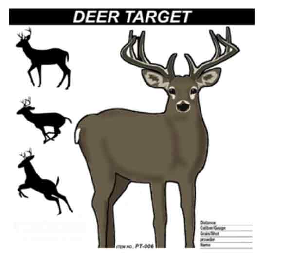Paper Deer Target 20 Pack