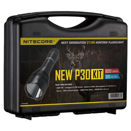 NITECORE P30 1000 LUMEN LED TORCH HUNTING KIT COMBO