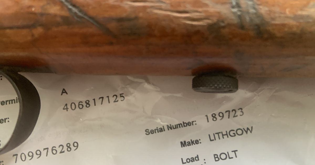 Single shot rifle