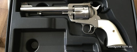 New model Blackhawk Ruger 357 Mag 6.5 inch barrel HiViz sight Custom Leather holster $350