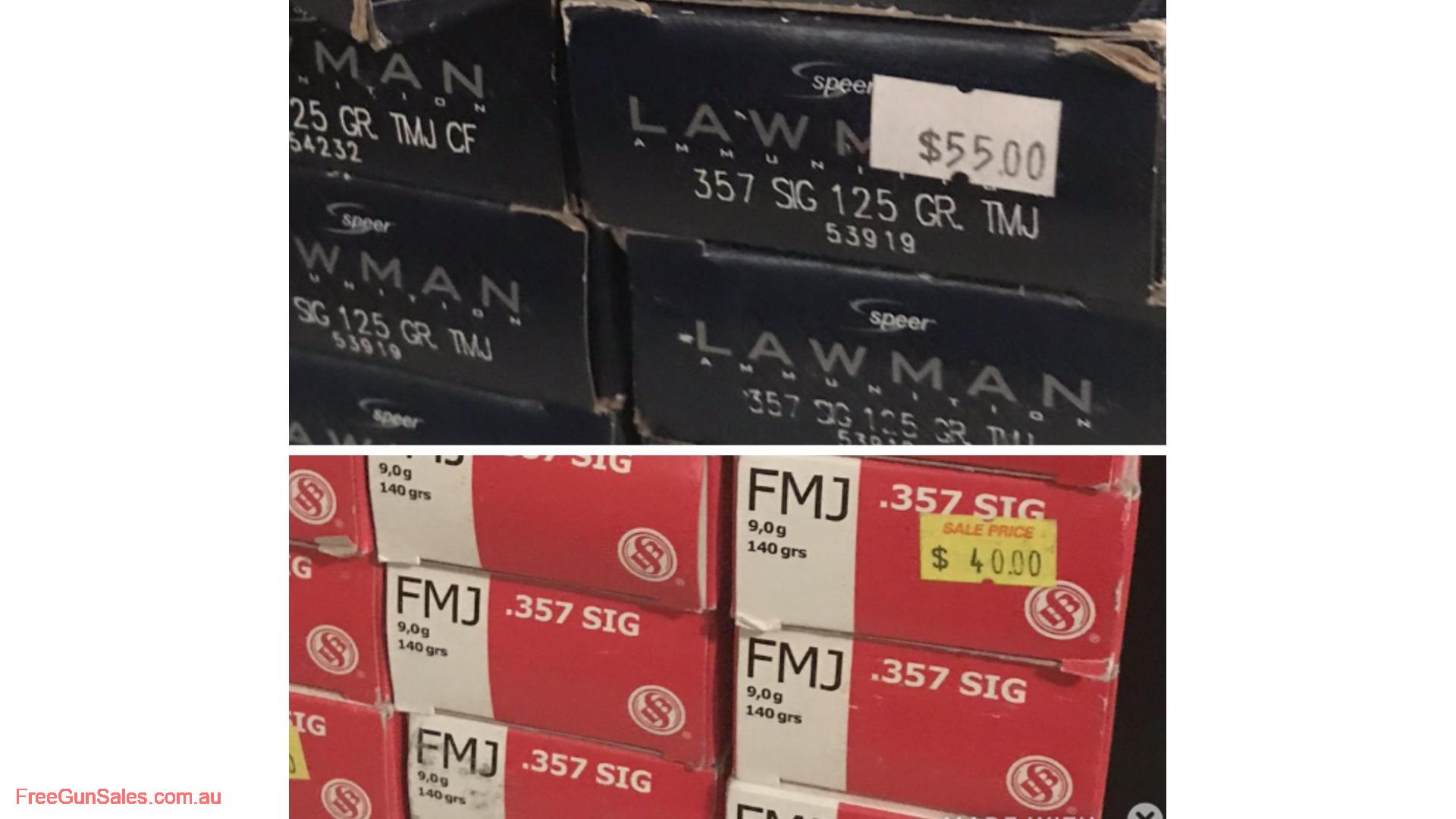 357 sig ammo factory Gawler