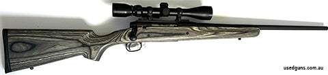 Savage Axis .223 in Boyds laminated stock with Tasco 3-9 x 40 scope. Excellent condition, only test fired and sighted in and left in safe. Would suit someone af