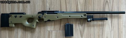 Accuracy International AE Mk 2 in .308 win. Excellent overall condition. Less than 500 rounds fired. Shoots superbly. FDE skins. Atlas bipod. 1 x 5 and 1 x 10 r