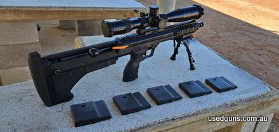 Desert Tech DT SRS Covert 308W barrel. Come with gun bag 5, 5 shoot mags and bipod. barrel is 16 inches with a muzzle brake what makes this is a great little fu