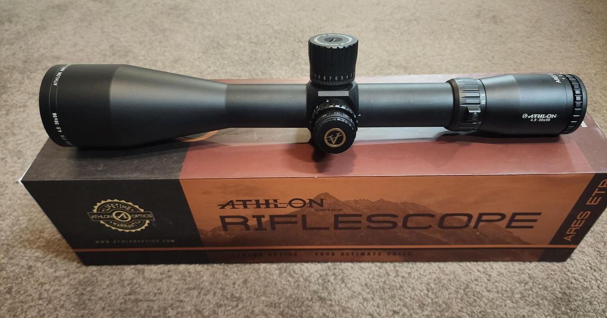 Athlon Ares ETR 4.5-30×56 APLR2 FFP IR MOA Illuminated Reticle