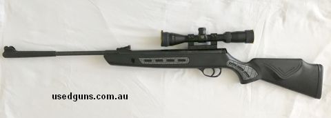 Great break action air rifle. Has had little use. Great condition. Scope and mounts included