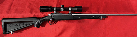 Hard to find Ruger Paddle stock / stainless 22 Mag. Comes with near new Bushnell Engage 3-9X40 in stainless factory rings. Good trigger and accurate. Stock has 