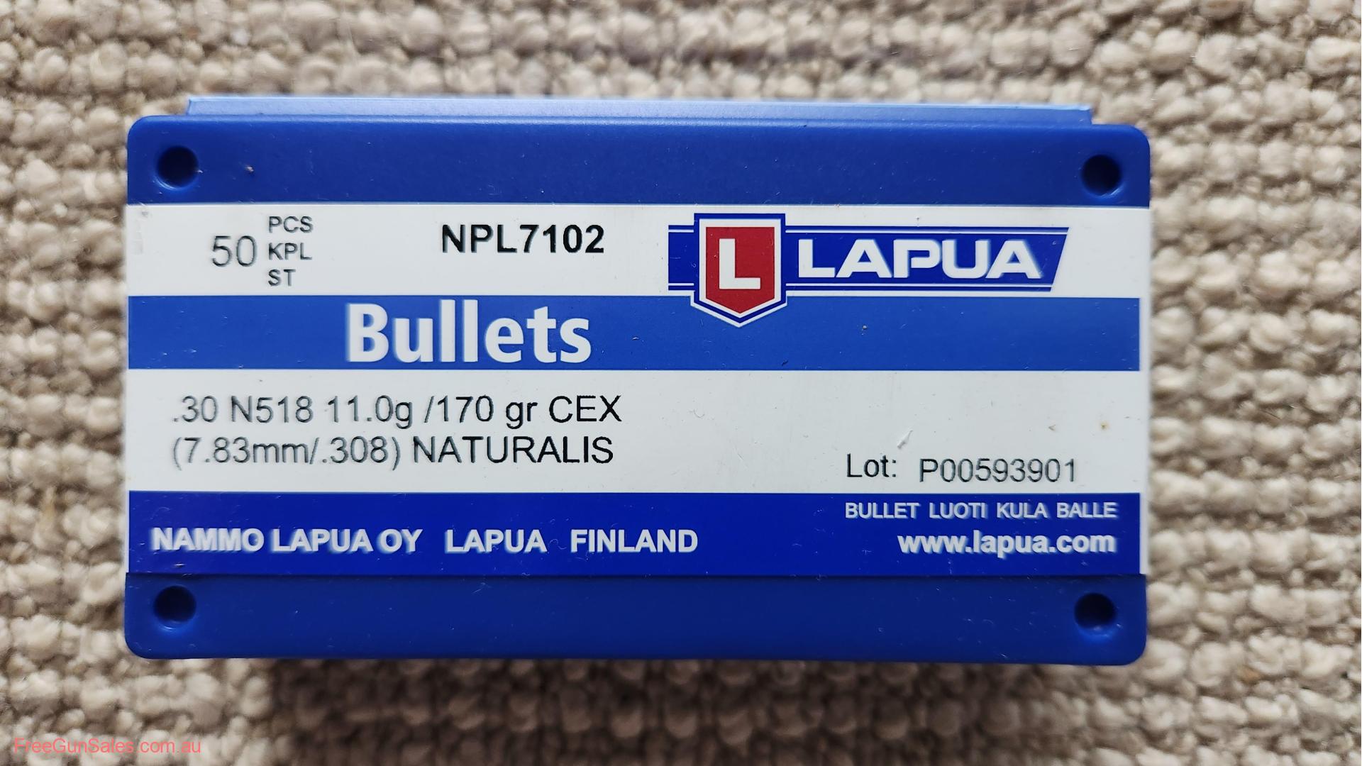 Lapua Brass and Projectiles .308w Brisbane