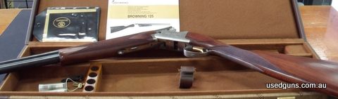 Browning B125 under & over ejector shotgun in immaculate condition. 27.5 inch barrels. Complete with original case, 4 chokes, books and tools. Would suit new bu