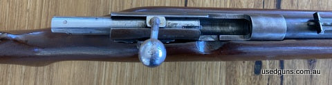 Built USA, popular open sites model, accurate single LR/SR 22LR. Comes with lined canvas slip. Good condition.