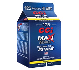 CCI
C920CC
MAXI MAG POUR PACK
22WMR, 40GR, HP
1875 FPS

SPECIAL
$66 /PER 125