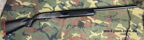 Works well, 2 shot only, 3 with one in the barrel, wood stocks however the whole gun was painted with pressure pack paint, I removed the paint from the action t