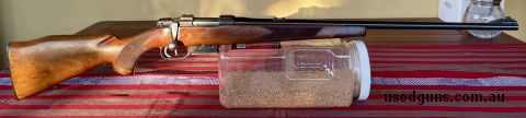 Brno fox in 22 K-Hornet.  rifle presents in overall very good condition. Stock has a few little dings here and there. Barrel still has plenty of life left. Miss