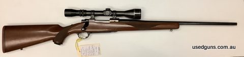 Solid Sturm Ruger Connecticut circa 1977. Common marks to stock & floor plate. Appears to be the original barrel. Ruger rings and scope appears clear enough. Ma