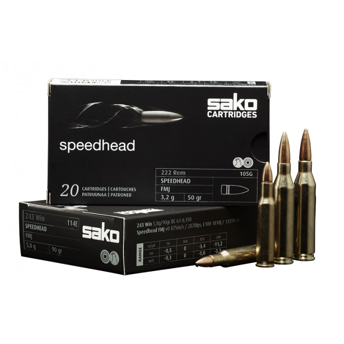 Sako 222REM 50gr Speedhead FMJ