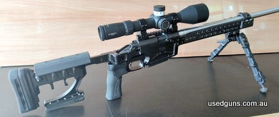 Bergara B14, new 24‚Äö√Ñ√π SS Swan threaded Match target barrel, includes extra original carbon barrel, both barrels hardly used. 20MOA rail, in Spuhr Chassis, 