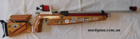 Very good juniors rifle. Not used since London Olympics. Cylinder out of date.