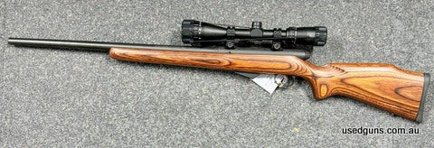 This used rifle presents as new and has done minimal work. Chambered in a favourite old calibre, it is fitted with the perfect scope to suit: a 4-12x40 Bushnell
