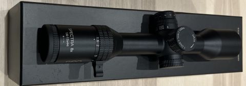 DISTRIBUTOR SAMPLE - Unit is brand new in box, has been displayed at trade show and to dealers, comes with GBT Ballistic turret included and fitted onto scope. 
