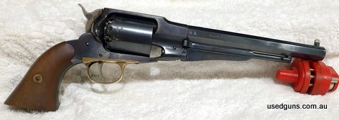 Palmetto Mfg New Model Army percussion revolver. 44 BP. 6 shot 199mm octagonal barrel. Sharp rifling. Blued finish to barrel and metalwork presents well, brass 