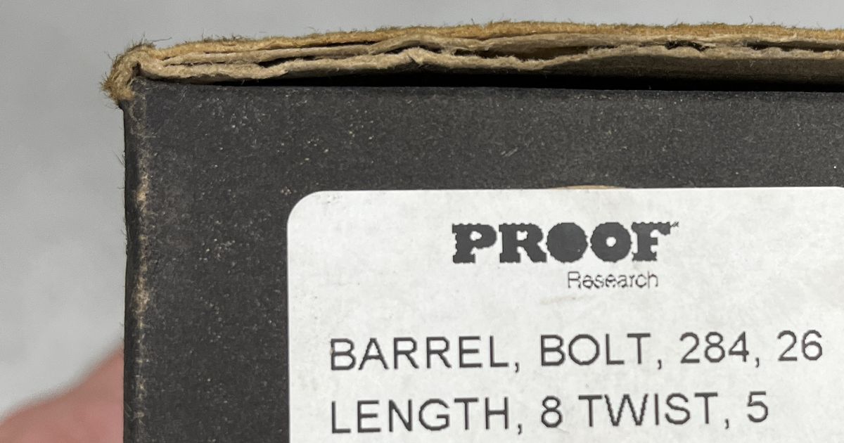Proof .284 Carbon Barrel BRAND NEW