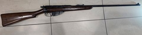 Lee Speed sporter. Comes with 40 factory rounds. Dust cover and magazine cut off. Bolt cocking safety. New Swan barrel, has fired 20 rounds. Lovely piece of tim