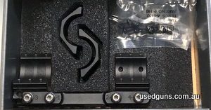 New in box Spuhr mount 30mm tube, 30mm height, 0 MOA. Priced to sell.