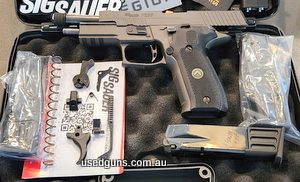 Dont miss this iconic handgun with all the armory craft upgraded candy... This is a dual action optics ready model with a 22lr conversion kit. Have best of both