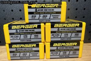 5x Berger 30cal 175gr OTM tactical projectiles