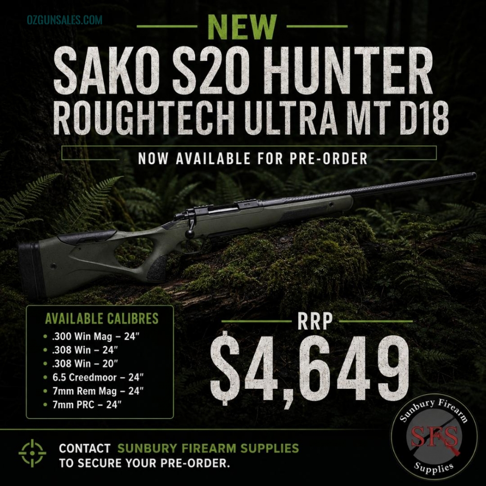 PRE ORDER – Sako S20 Hunter Roughtech Ultra MT D18