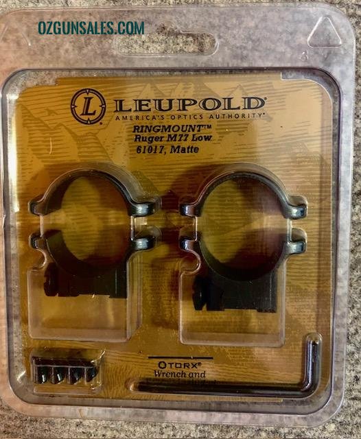 Leupold Ruger M77 Rifle Low 1" Mounts